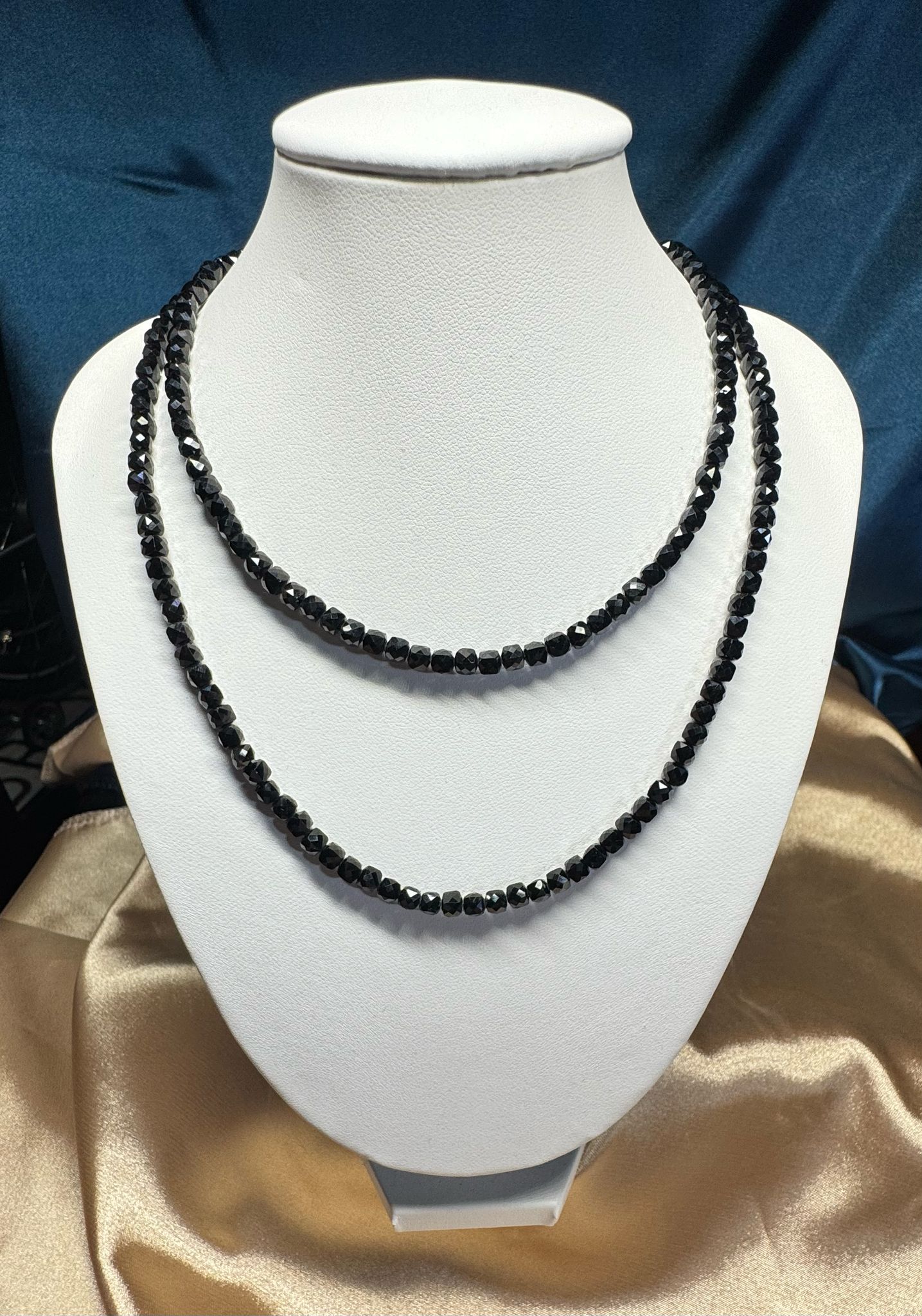 Midnight Black Spinel Necklace (BSP01)