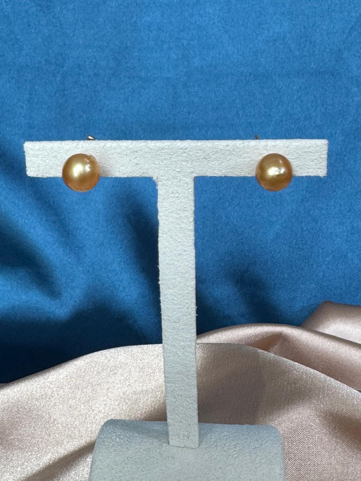 Golden South Sea Pearl Ear Stud (ER001)