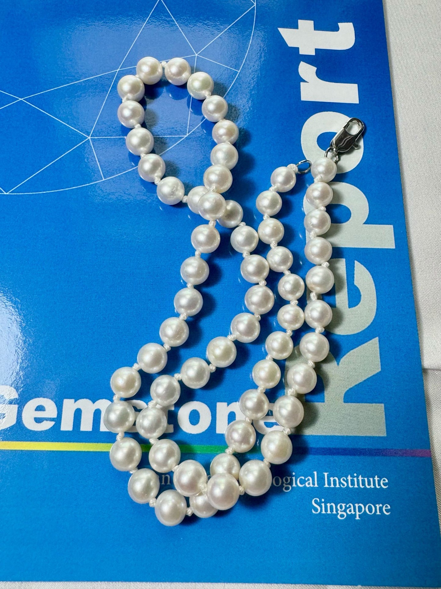 AK White Pearl Necklace (N001)