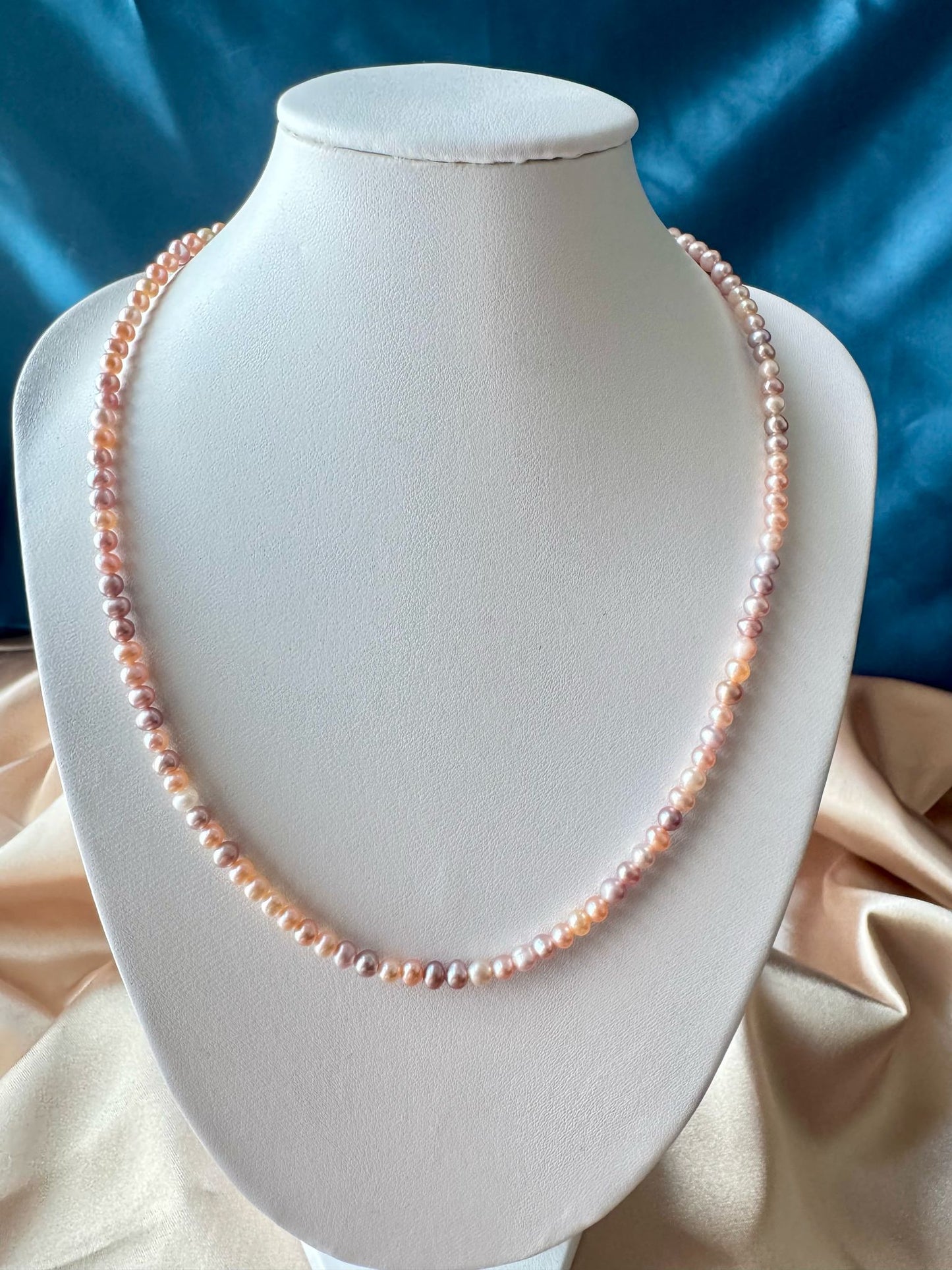 Sunset Mirage Edison Pearl Necklace (N009)