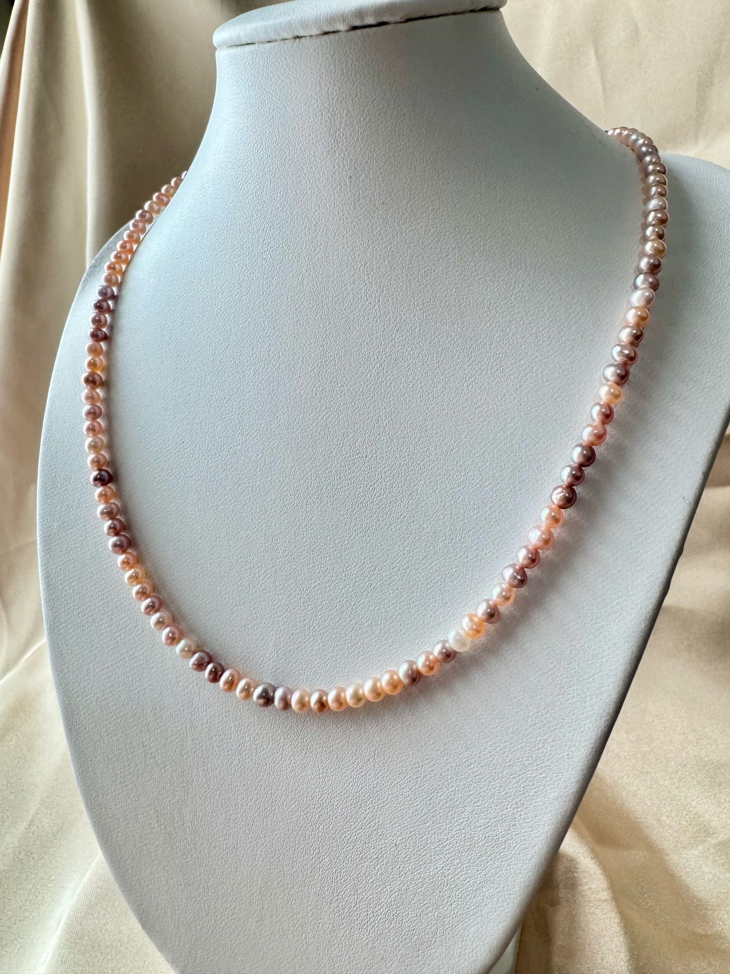 Sunset Mirage Edison Pearl Necklace (N009)
