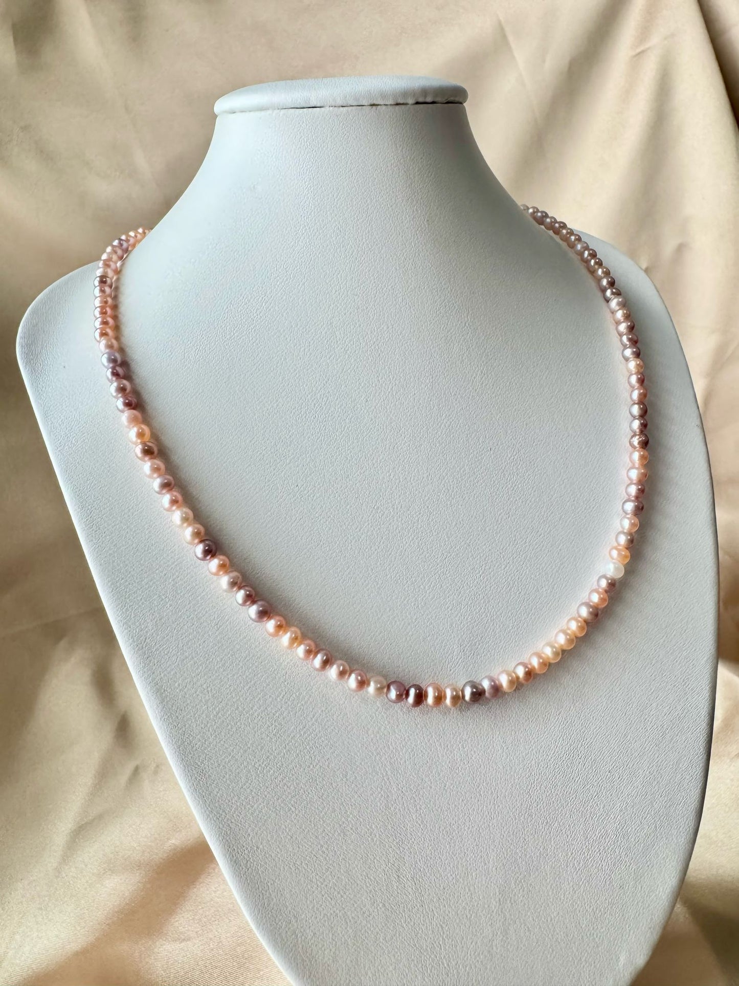 Sunset Mirage Edison Pearl Necklace (N009)