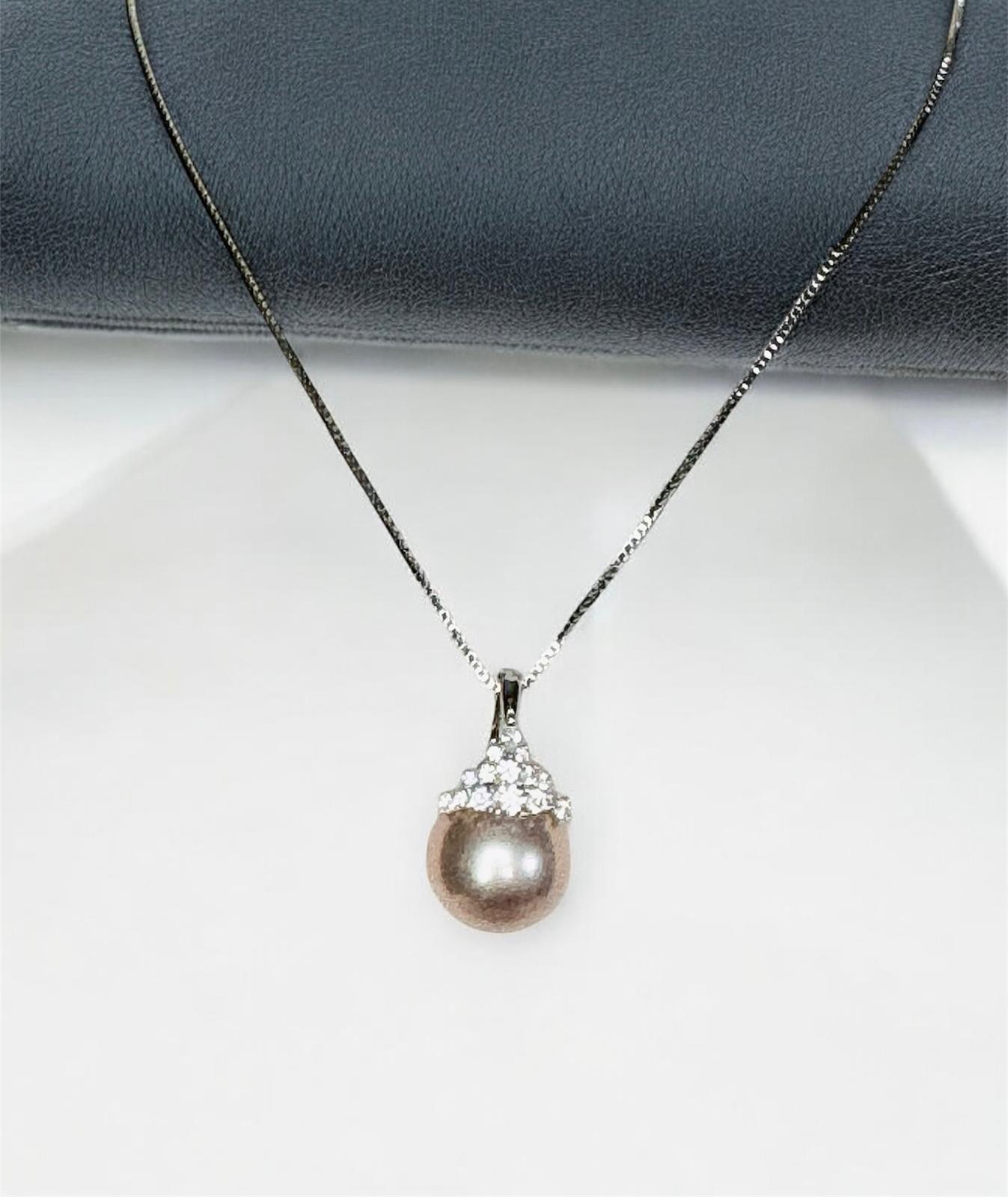 Crown Pearl Pendant (PD009)