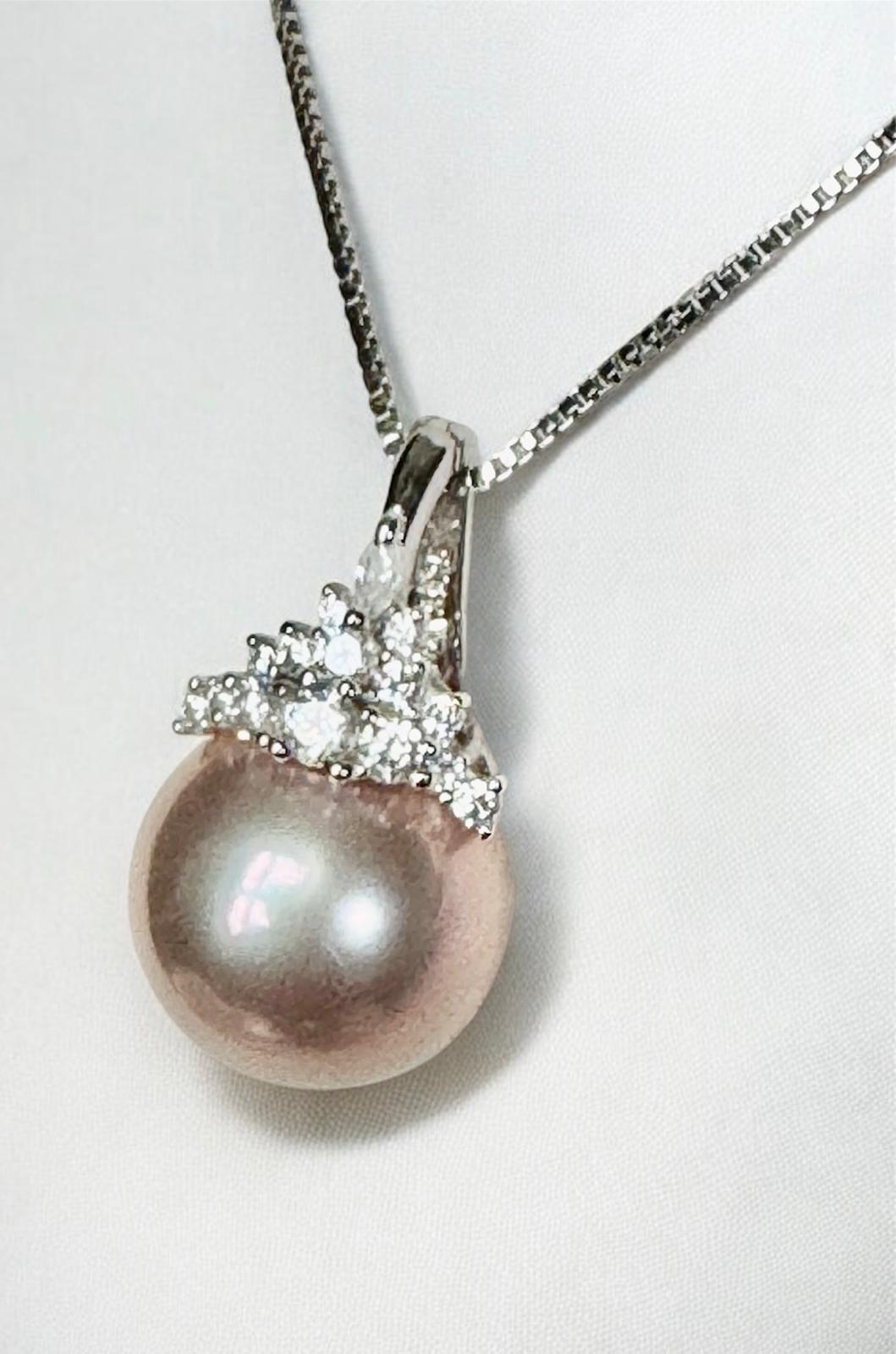 Crown Pearl Pendant (PD009)
