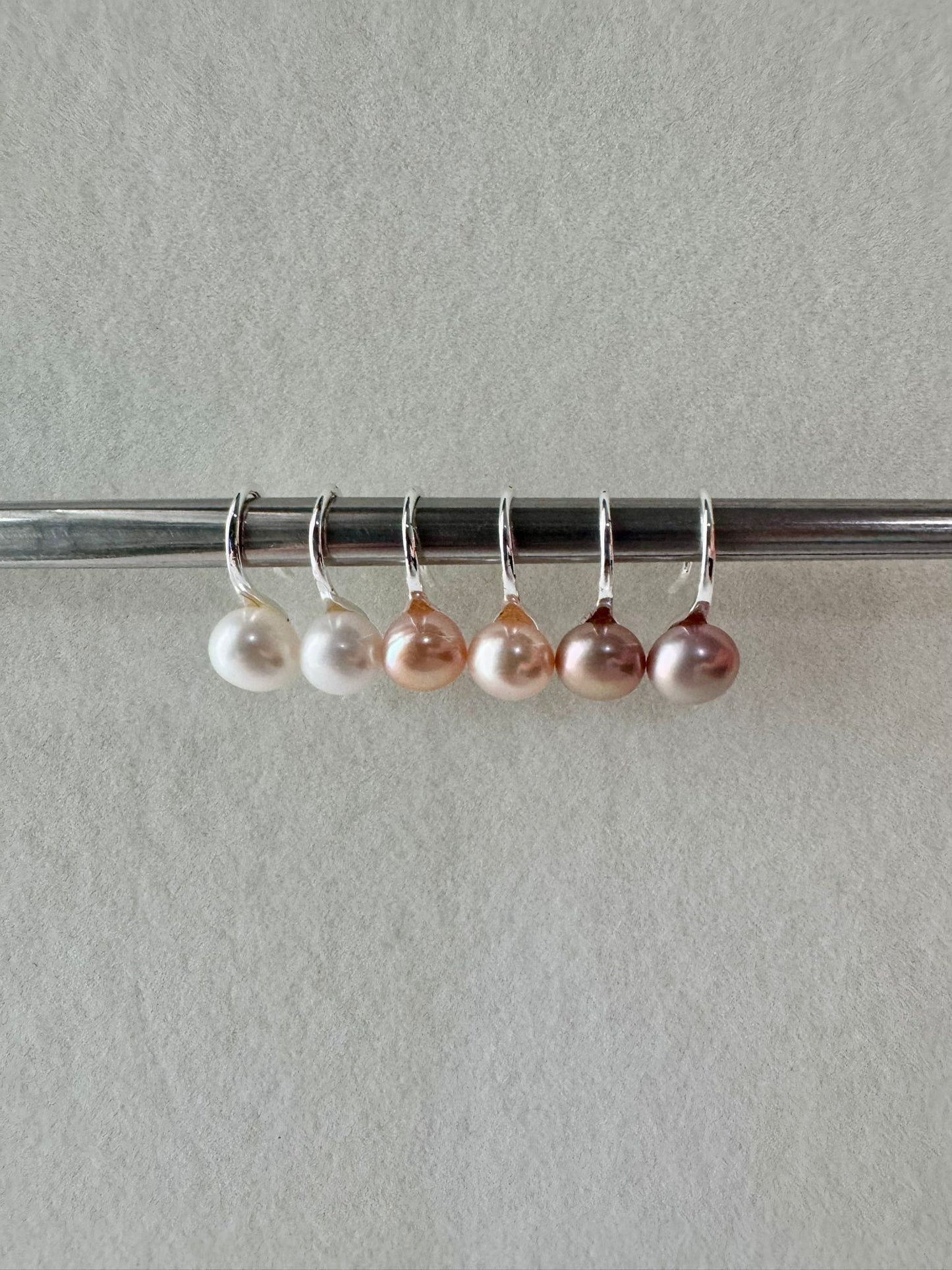 Stiletto Heels Pearls Drops Hook Earrings (ER010)