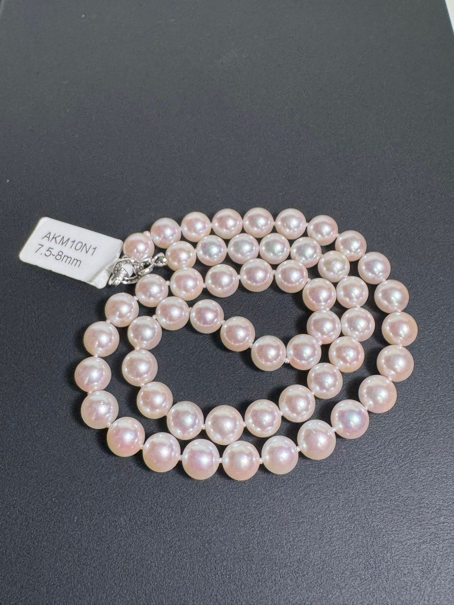 Hanadama Akoya Pearl Necklace & Earring Set – Sakura Pink Aurora Lustre (N016)