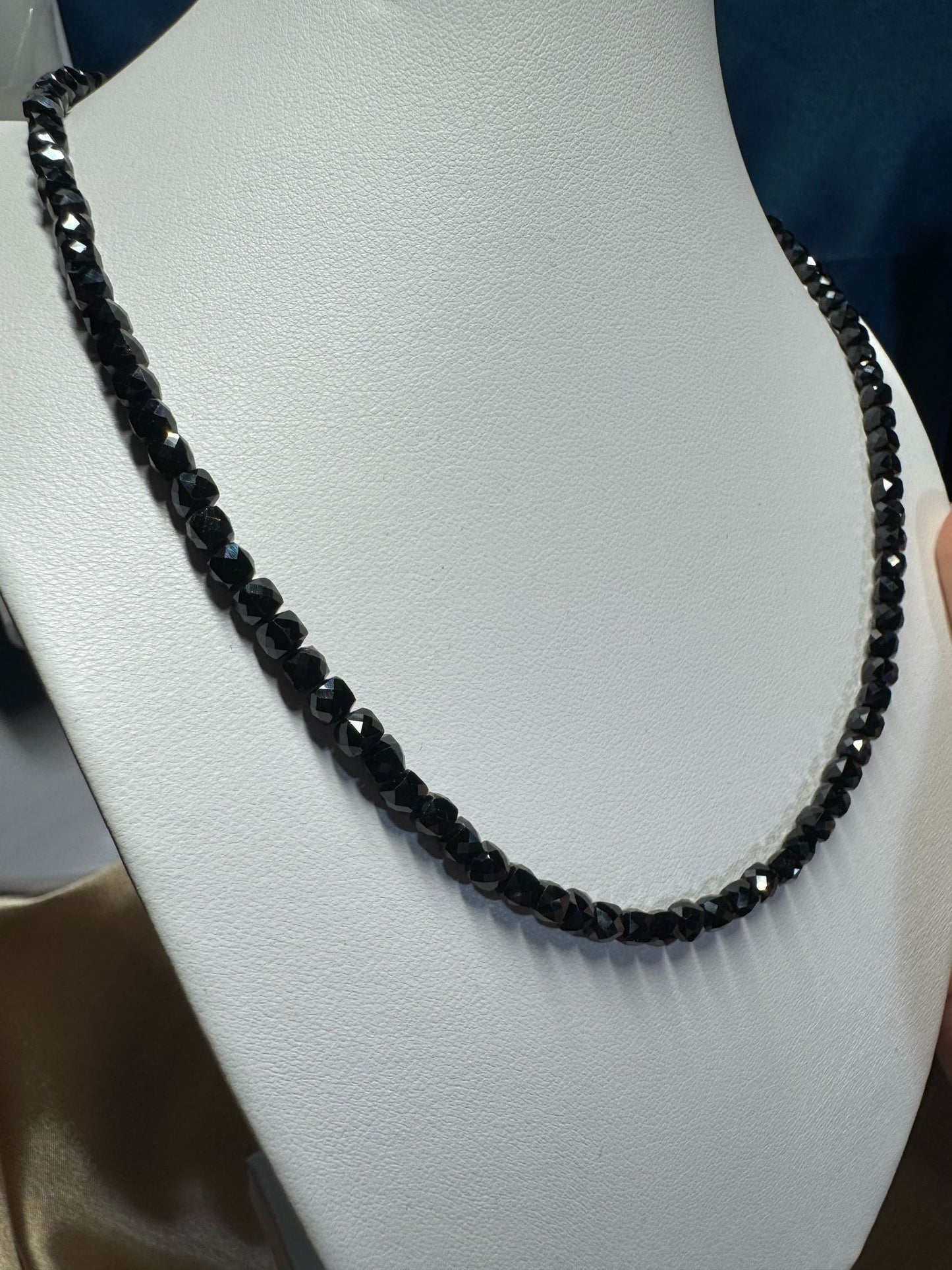 Midnight Black Spinal Necklace (BSP01)