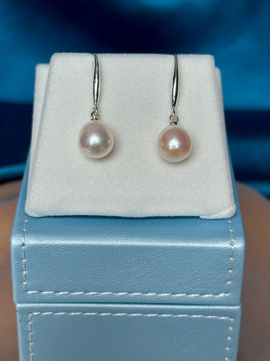 Elegant Teardrop Earrings White (ER006)