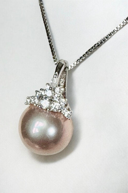 Crown Pearl Pendant (PD007)